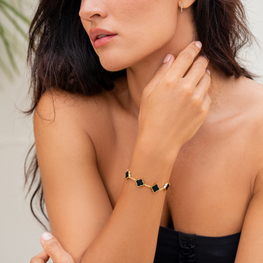 Pulsera trévol estilo Celine