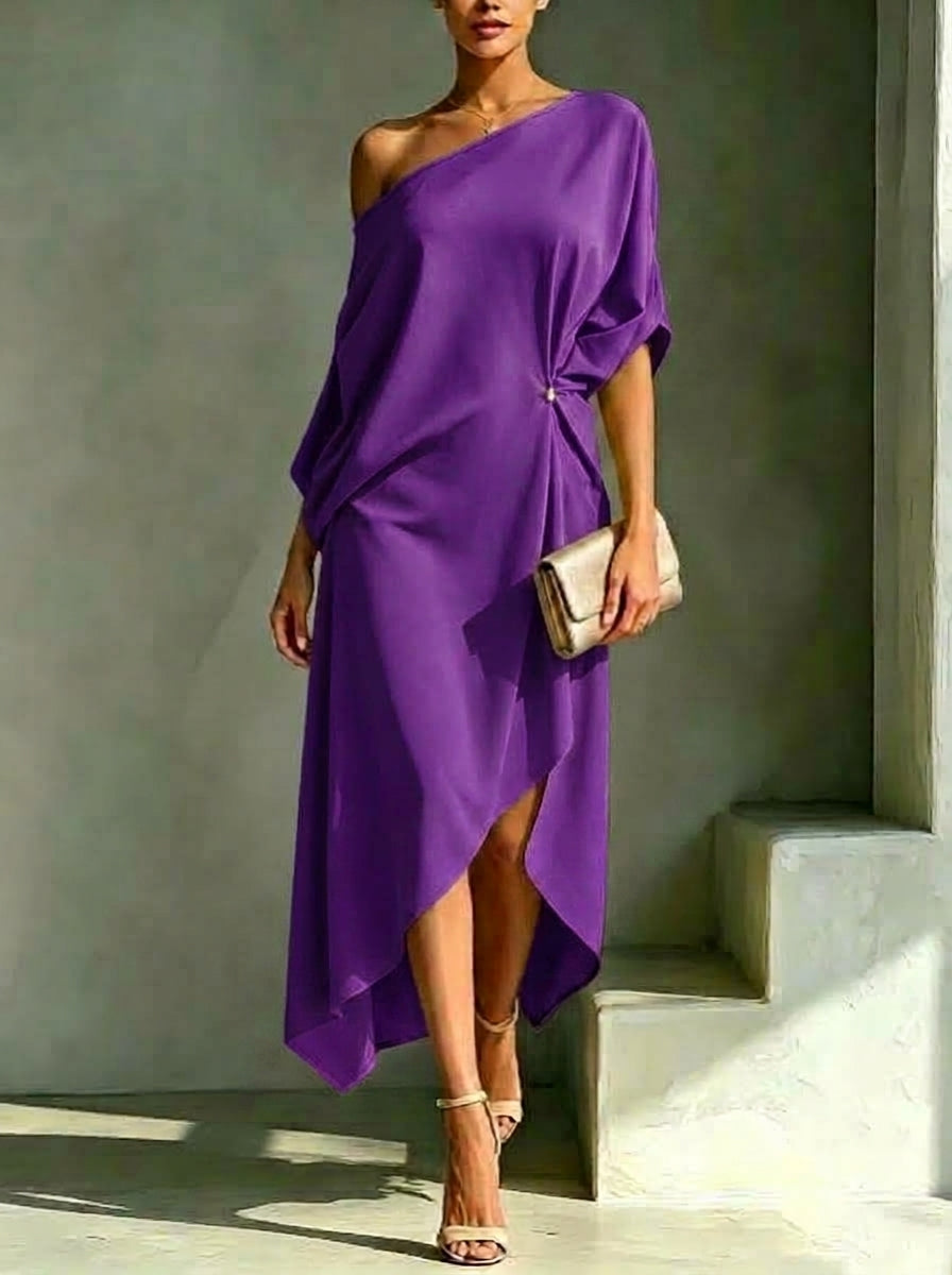 Camila | Vestido asimétrico elegante
