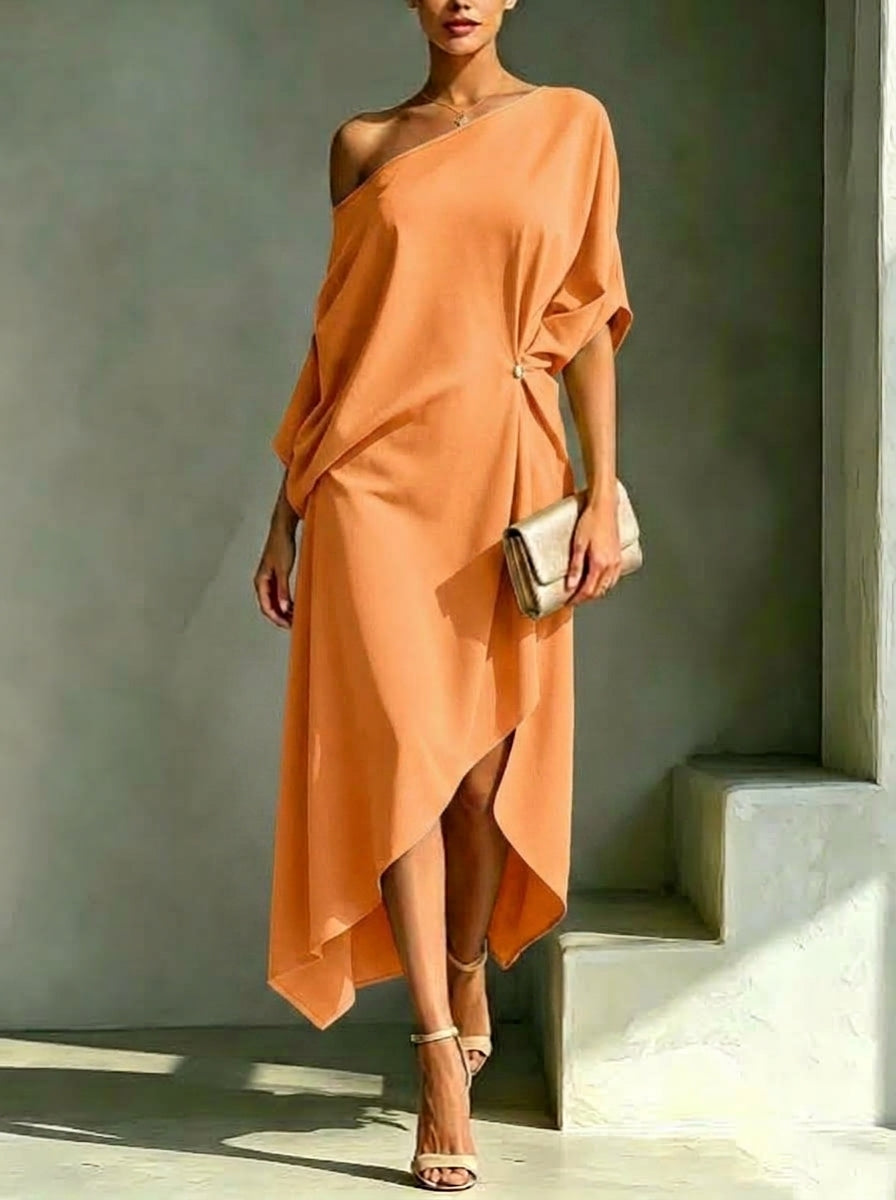 Camila | Vestido asimétrico elegante