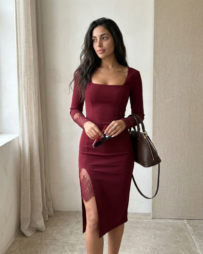 Vestido de noche con encaje Jasmina