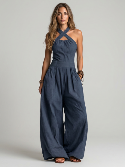 Bianca | Mono elegante con escote cruzado