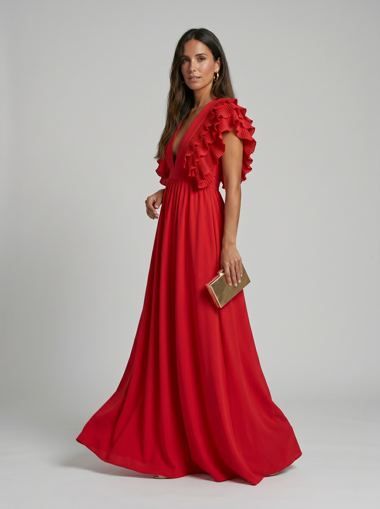 Teresa | Vestido largo elegante con escote en V