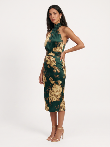 Marieta | Vestido elegante con cuello halter
