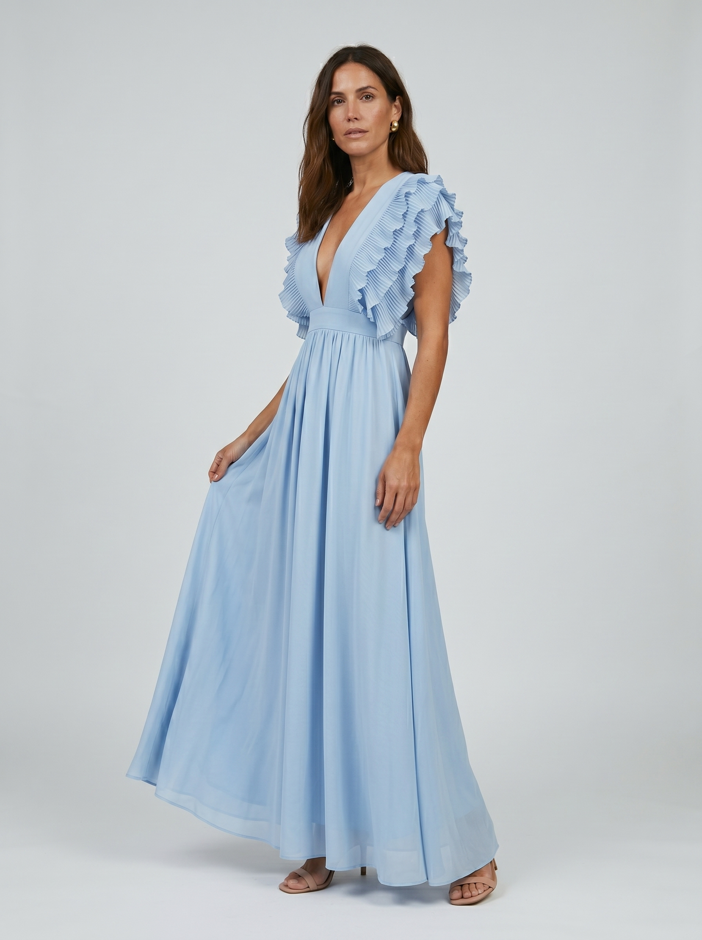 Teresa | Vestido largo elegante con escote en V