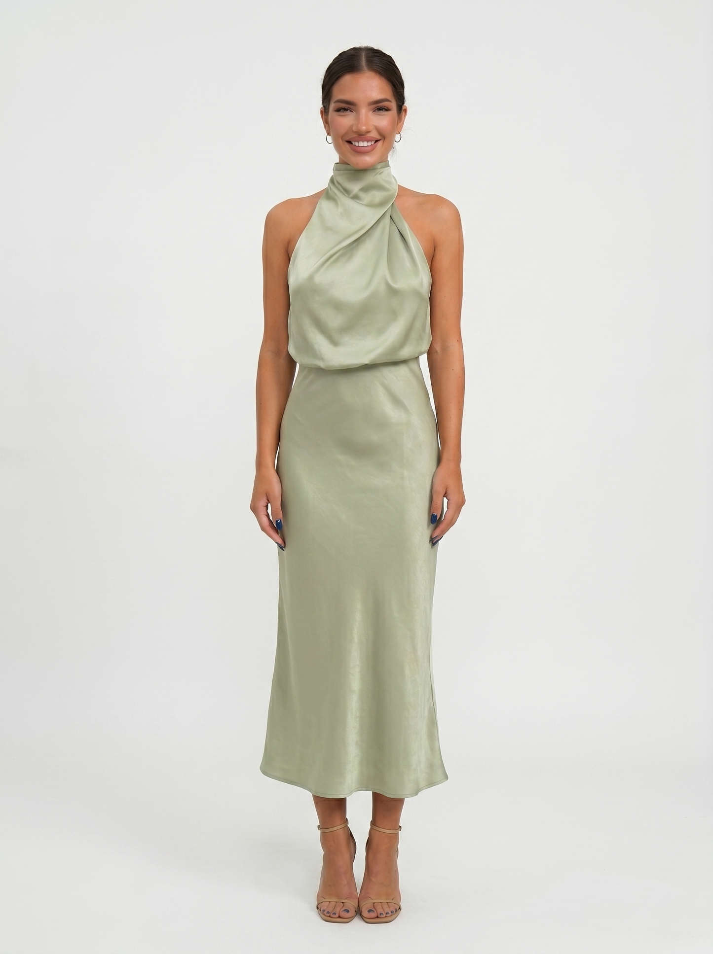 Carmina | Vestido largo con cuello halter