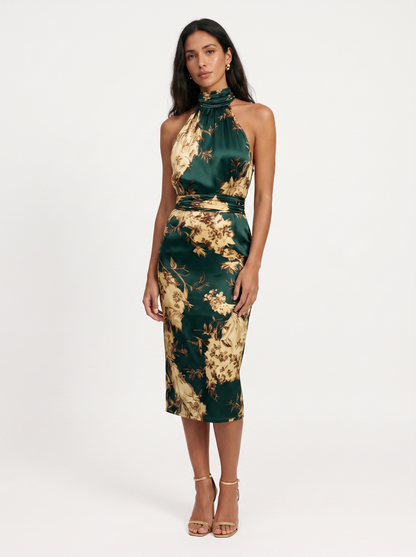 Marieta | Vestido elegante con cuello halter