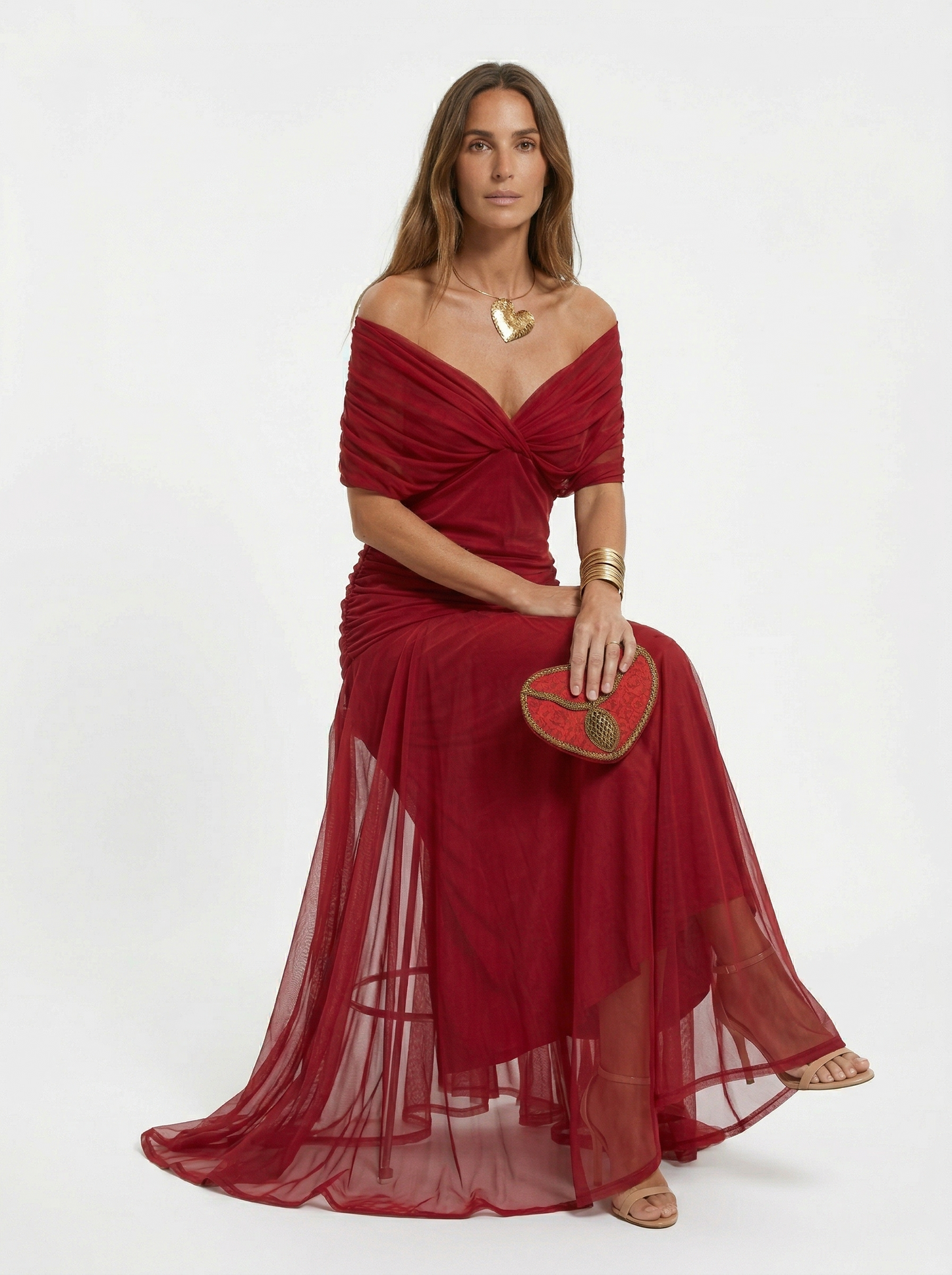 Nora | Vestido largo con cuello en v
