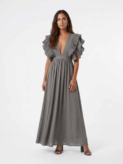 Teresa | Vestido largo elegante con escote en V