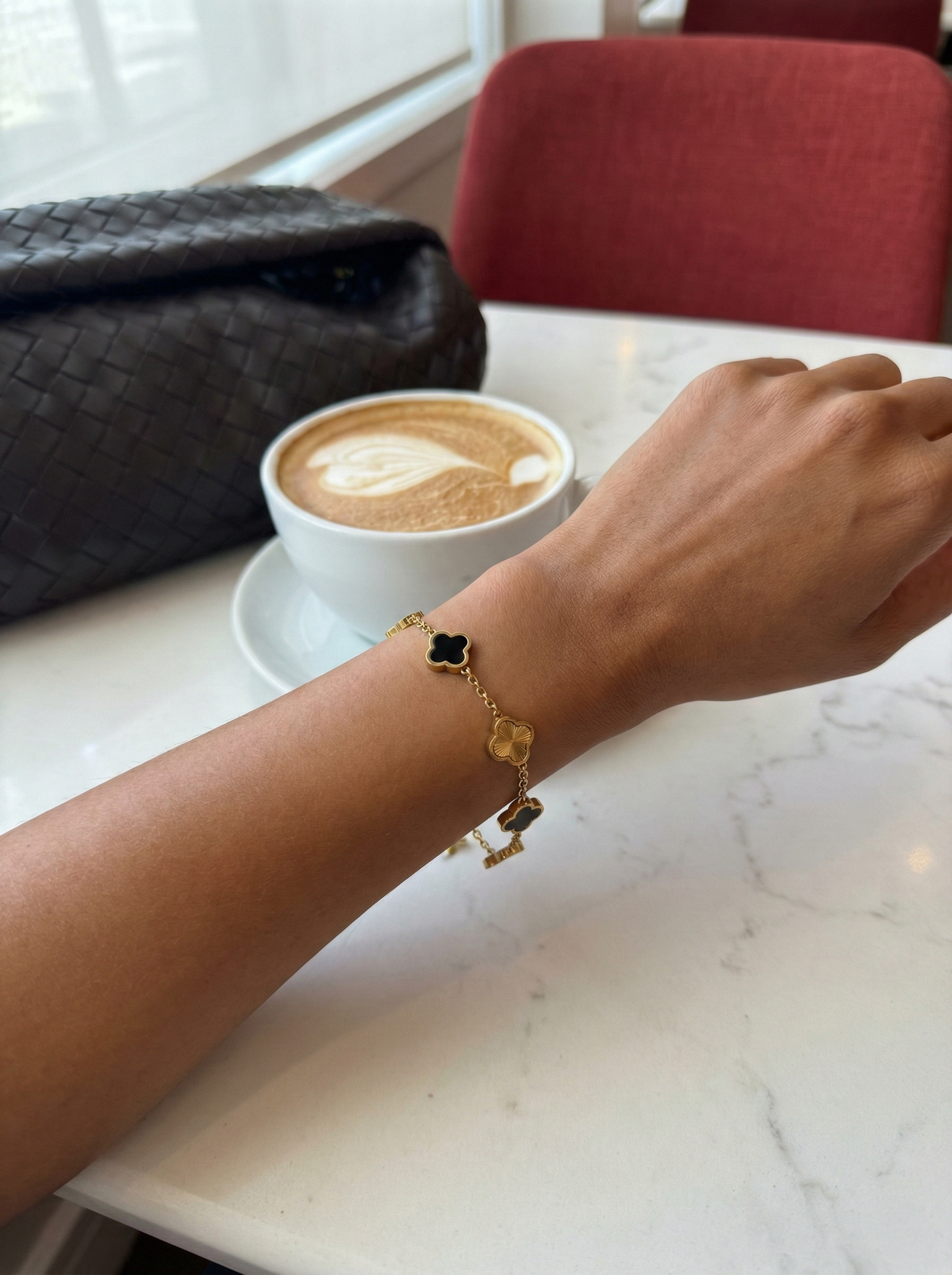 Pulsera trévol estilo Celine