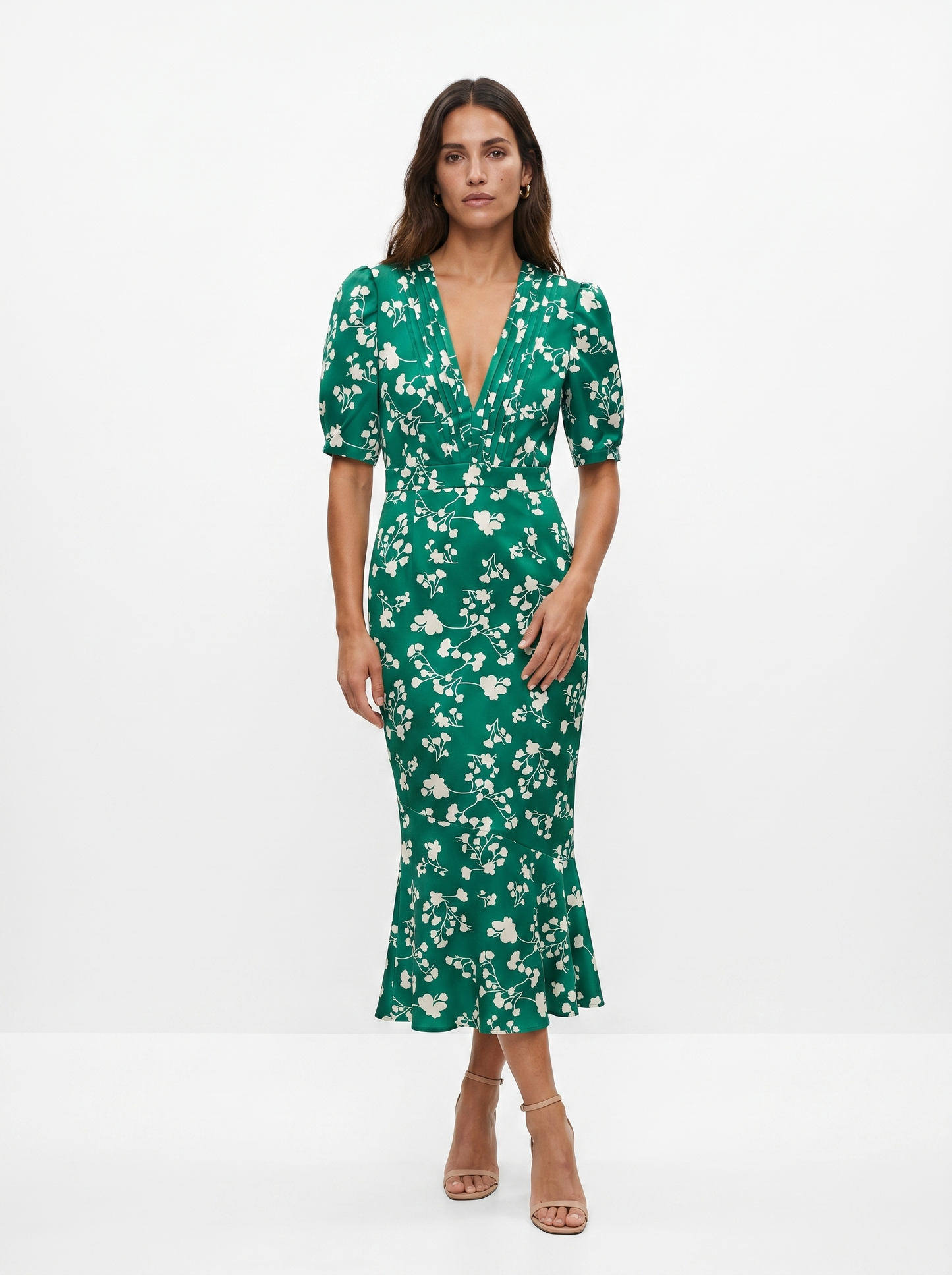 Amaia | Vestido con diseño floral y cuello en V