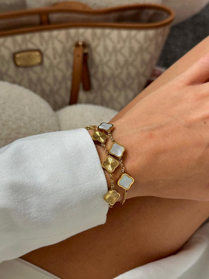 Pulsera trévol estilo Celine