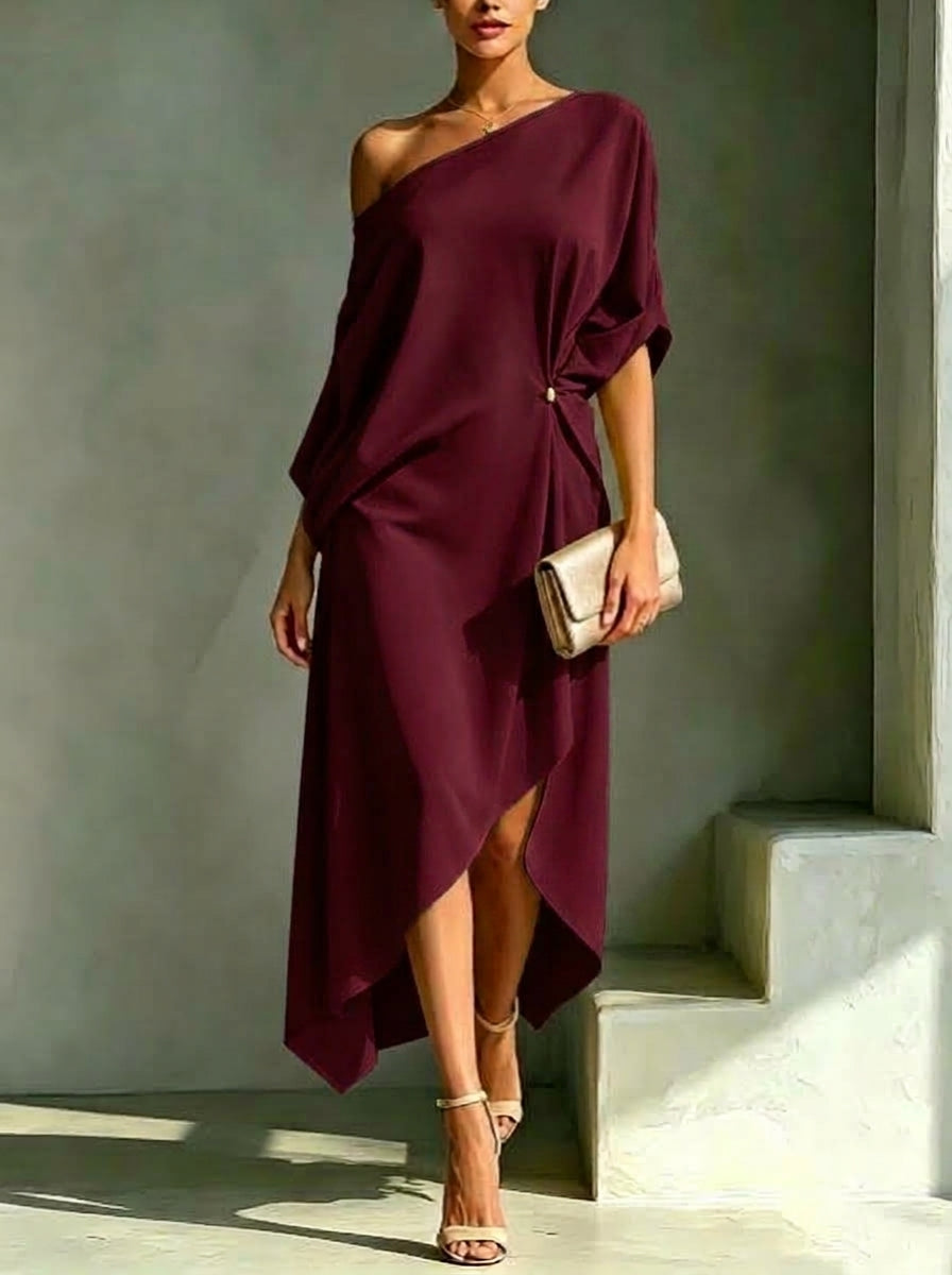 Camila | Vestido asimétrico elegante
