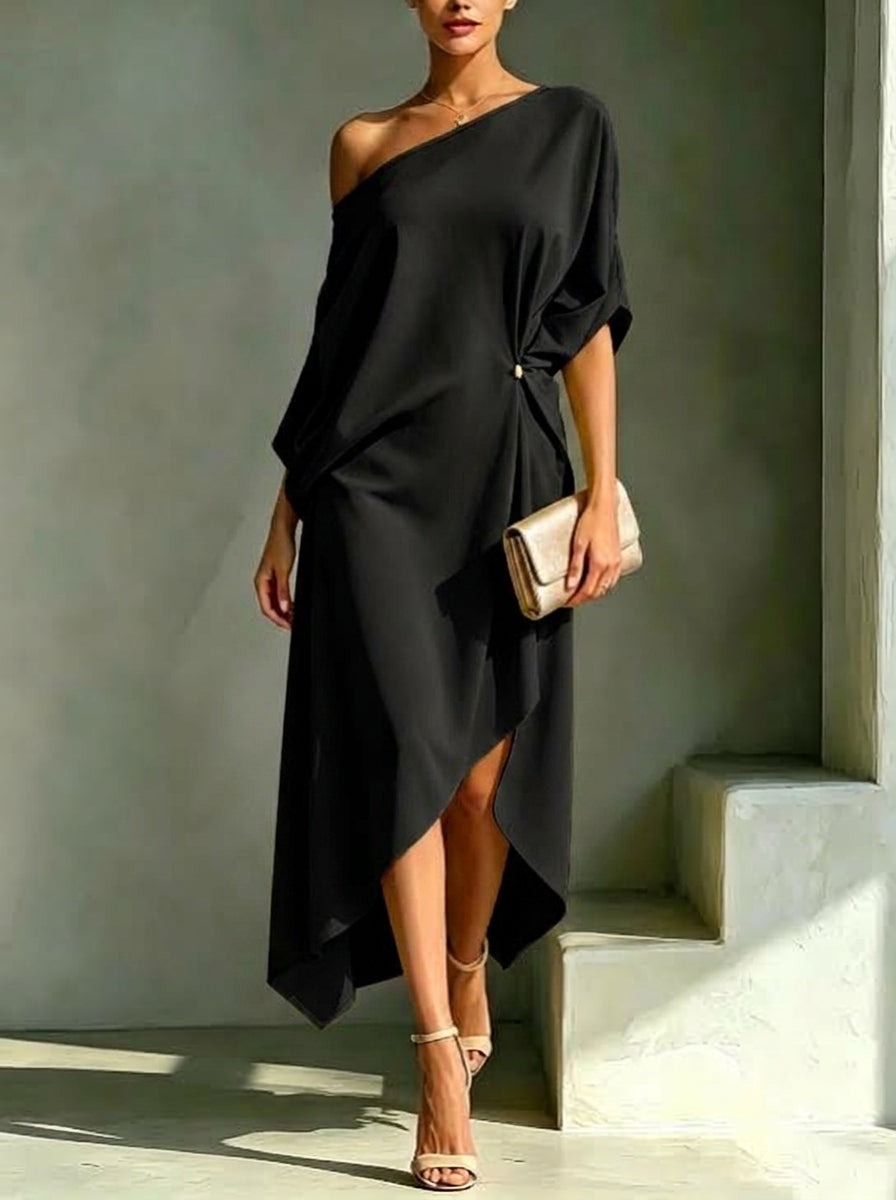 Camila | Vestido asimétrico elegante