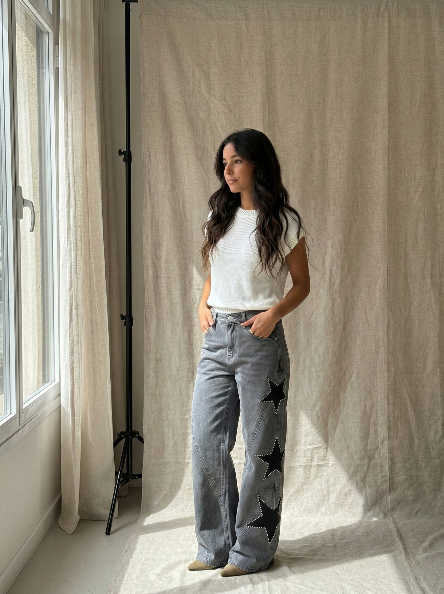 Pantalón Stella gris